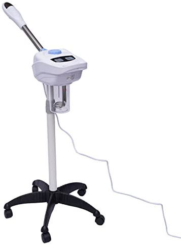 SABUIDDS Ozon Gesichtsdampfer Bedampfer Dampf Maschine Dampfgerät Gesichtssauna SPA Gesichtspflege Sprühen Maschine Facial Steamer Feuchtigkeitsspendende für Salon/Zuhause/Kosmetikstudio (08B)
