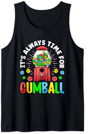 It's Always Time For Gumball Candy Vending Machine Gumball Tank Top