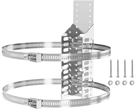 Support de montage pour réservoir de propane, support pour réservoir d'expansion - Support de montage mural pour vase d'expansion thermique - Support de montage de panneau de rue en métal pour réservo