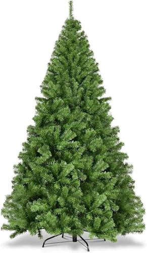 Julgran grön konstgjord 180 cm – bedrägligt äkta och verklighetstrogen gran – kungsgran – med stativ ((180 cm utseende))