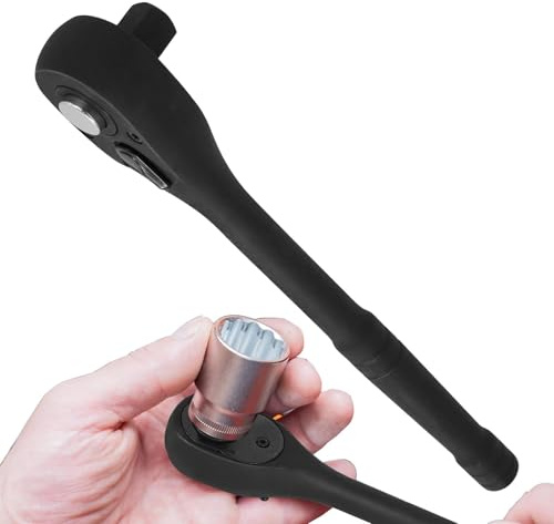 1/2 Inch Drive Ratchet Wrench,Quick Release Wrench with 72-Tooth - Ergonomic Handle, 1/2 Inch Drive Reversible Ratchet Wrench, Car Repair Tools