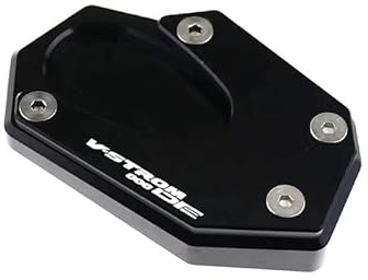 Almohadilla para pata de cabra de motocicleta Para S&UZUKI Para V-Strom 800DE V-STROM 800 DE 2023 Accesorios de motocicleta Almohadilla de extensión de caballete lateral para pie de apoyo(Black LOGO)