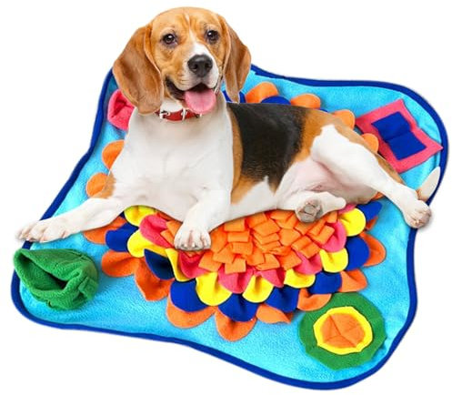 Futtermatten für Hunde, Schnüffelmatte | Interaktives Slow Feeder-Puzzlespielzeug für Hunde| -Puzzle-Futterspender, Leckerli-Spielzeug, Schnüffelmatte, Hundespielzeug für kleine, mittelgroße und
