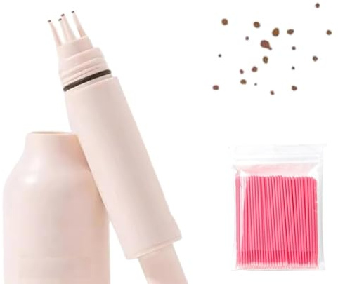 Freckle Stamp, 5-Point Freckle Stamp, Freckles Pen, Faux Freckle Foundation Sitck, Natural-Looking Long-Lasting Beauty Freckles Marker (#1-LIGHT)