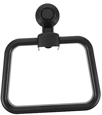 SHINEOFI Anello Portasciugamani Ventosa Senza Fori, Portasciugamani Da Bagno in Pvc e Abs Leggero, Per Bagno e Cucina, Installazione Senza Foratura e Risparmio Di Spazio