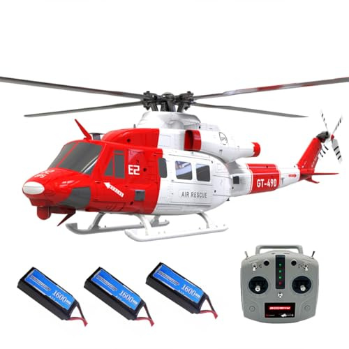 ExploTex GOOSKY 1/35 E2 UH-1Y RC Hubschrauber, 2.4G 6CH Dual Brushless Direct Drive Simulation Hubschrauber Modell mit Lidar Positionierung (RTF/Mode 1 & 2 schaltbar)
