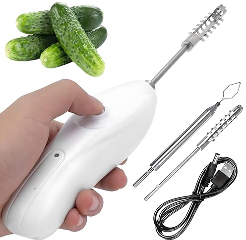 Pelador de Manzanas y Calabacines Eléctrico, Descorazonador de Verduras Portátil Inalámbrico, Máquina de Raspado Recargable, Descalcificador de Mariscos, Diseño Aerodinámico para Pescado de Frutas