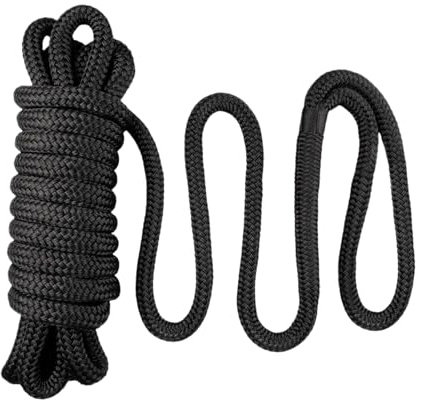 Linee di ancoraggio per imbarcazioni - Cavo resistente 5/8 pollici x 15 piedi - Corde di attracco per imbarcazioni - Per ormeggio, ancoraggio, yacht a vela, attività marine, capacità di carico