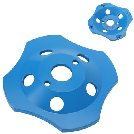 TALOEYH PKD PCD Meule diamantée 125 mm x 22,23 mm, meule haute performance pour meuleuse d'angle, disque abrasif pour béton, chape et revêtements robustes (4 segments)