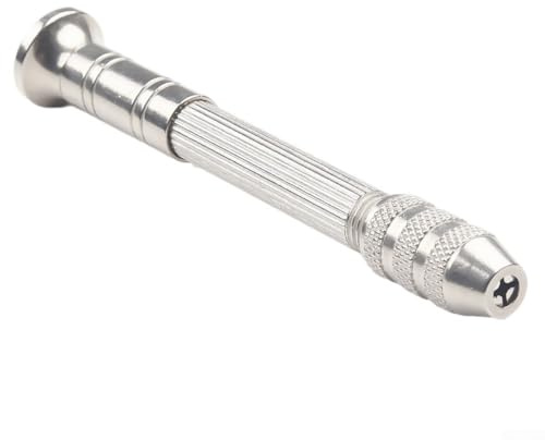 Mini-Handbohrer mit 10-teiligem 0,8–3,0 mm Bohrer-Set für Holz-Kunststoff-Modelle, DIY-Schmuck, Basteln, Hobby-Projekte, Aluminiumlegierungs-Werkzeug