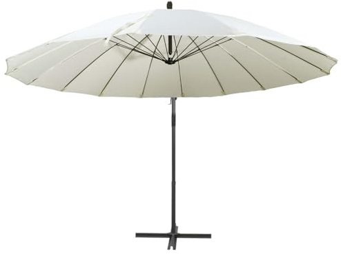 Gecheer Ombrellone da giardino, parasole da 3 metri in alluminio, tessuto poliestere resistente, protezione UV, ampia copertura per giardino, terrazza e spiaggia