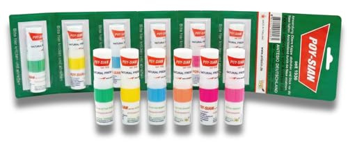 POY-SIAN 6er Paket - Thailändische Riechstifte - Original aus Thailand - Traditionelle Aromasticks mit ätherischen Ölen - Mentholsticks für die Nase - Deutsche Version Made in Thailand
