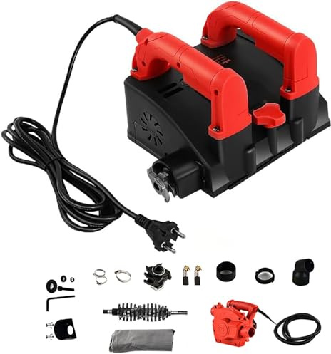 Raschiatore elettrico per pareti 1680W con aspiratore: pialla a ridotta emissione di polvere per rimozione vernice, stucco e intonaco; utensile portatile a profondità regolabile(Putty Kit)