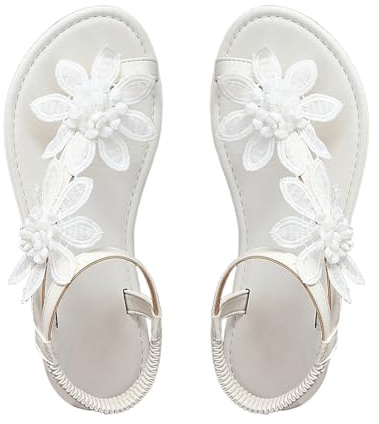 Sandales femme été confortables pour marche et plage, avec soutien de la voûte plantaire, bride cheville élastique et semelle antidérapante, style bohème chic, disponibles en plusieurs tailles.