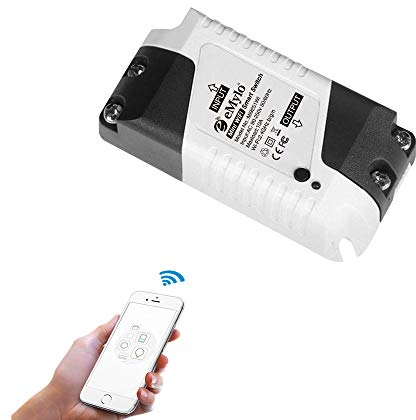 eMylo Smart WiFi Switch Mini Relè wireless Interruttore AC 220V Smart Life App Telecomando Timer per l'automazione domestica Compatibile con Alexa Echo Google Home IFTTT, Supporto IOS Android 1 pacco