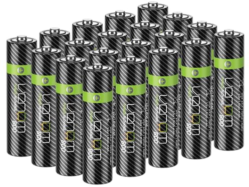 Venom Rechargeable AAA Batteries - High Capacity 800mAh (Pack of 20)