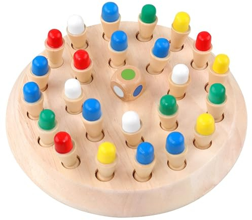 Sunshine smile Giochi Montessori 4 Anni,Scacchi di Memoria,Giochi per Anziani,Memory Gioco per Bambini,Giocattolo per da Allenamento Memoria per Bambini e Anziani