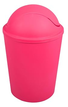 MSV - Pattumiera oscillante AKO PP - Capacità 5,5 l - Design compatto e pratico - Ideale per bagno o cucina - Colore fucsia - Funzionamento semplice