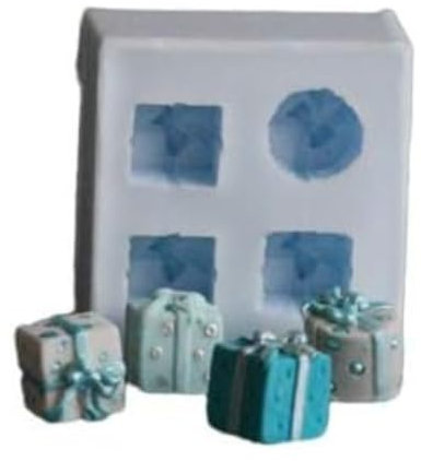 Coximus Silikonform Geschenke | hochwertige Silikonform für Fondant und Flowerpaste | schnell & einfach zum Reindrücken | Made in Germany
