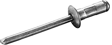 GOEBEL® - 500 x Mehrbereichsblindnieten Aluminium/Stahl (Ø x L) 4,8 x 17,0 mm - Flachkopf Niete - Flachkopf Blindniete - Mehrbereich Blindniete - Mehrbereichsniete - Mehrbereich Niete - MULTI