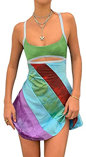 Honganda - Vestido retro de verano para mujer inspirado en la película El