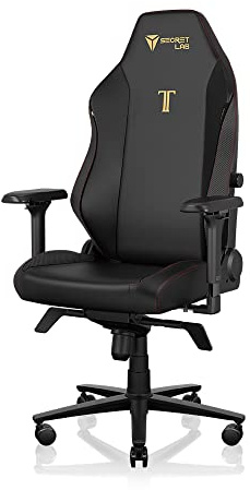 Secretlab Silla Gaming Titan EVO Stealth: Silla de Oficina reclinable, ergonómica y Resistente con reposabrazos 4D, cojín magnético y Soporte Lumbar de 4 vías. Soporta hasta 180 kg. Negro. Polipiel