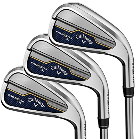 Callaway Golf 2023 Paradym X Eisen Set (rechte Hand, Stahlschaft, steifer Flex, 4 Eisen - PW)