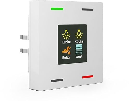 KNX Smart 55 4-fach Knopf mit Farbdisplay, reinweiß glänzend,