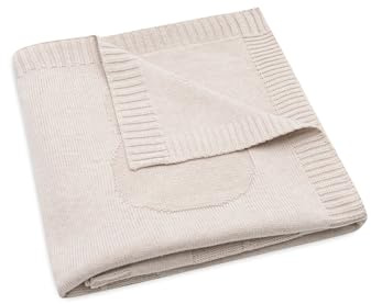 Jollein 516-522-67088 Kinderdecke Strick - Miffy Nougat (100x150 cm)