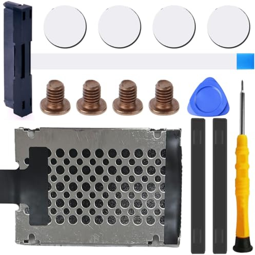 ZHUROUPU 14 Pcs SATA Hard Drive HDD Connector Cable Replacement for HP 15s-dy 15s-du 15s-GR 15 -DW 15s-dy0005TX 15S-DU1004TX DD0G75HD011 (Black) Incl.Removal Tools Kit