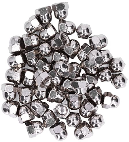 TIKATARER Tuercas de Bellota, 50 Piezas Tuercas Ciegas Tuercas de Hardware Juego de Accesorios de Sujeción de Acero Inoxidable 304 para Reparación de Mantenimiento (M12)
