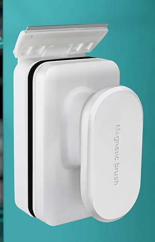 Aquarium Scheibenreiniger Magne Bürste, Aquarium Reinigungs mit Abnehmbarem Schaber, Schwimmendes Design, Algen und Schmutz Entferner für Fischglasbecken, Aquarien Zubehör und Reinigungs Werkzeug (M)