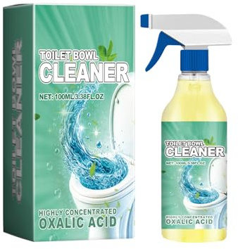 WC Reiniger Total Hygienische Frische Badreiniger Hochkonzentrierter Oxalsäure-Toilettenreiniger, gegen Kalk & Schmutz, Sprühflasche, Kalkentferner 100 ml, Formel-Reiniger-Spray,5 FL oz