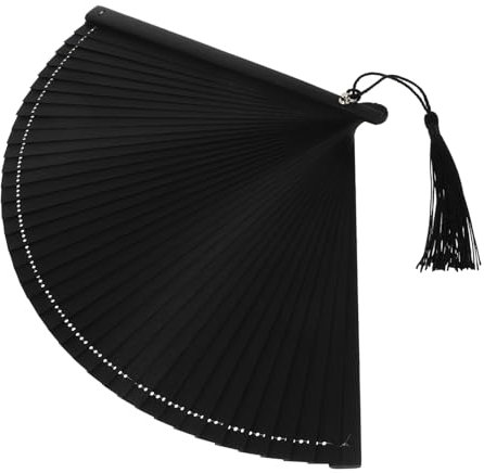 RORPOIR Faltfächer Aus Mit Quaste Und Tasche Vintage-Design Für Hause Wiederverwendbar Und Praktisch Oder Fotorequisite Geeignet