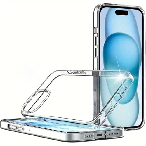 MinXpert für iPhone 13/14 Hülle transparent [Upgraded Version], Crystal Clear case, [Anti-Vergilbung Handyhülle] [Durchsichtig] TPU+PC klar Hülle, stoßfest, Kratzfest, dünn, Thin Cover