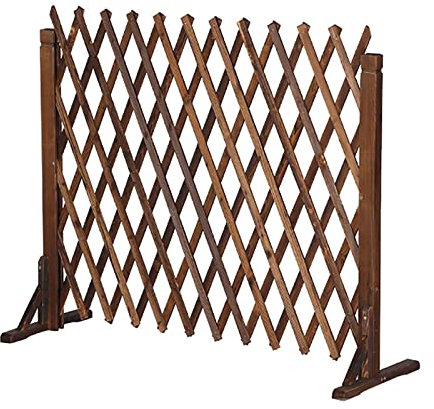 Holzgitter, Gartenzaun, Klettergerüst für Balkon, Dekoration, ausziehbar, multifunktional, Rankgitter (160 x 70 cm) (160 x 80 cm)