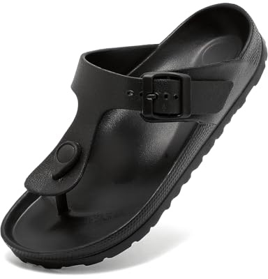 YUHITYGZGS Pantoletten Sandalen für Damen Herren, Sommer Bequem Zehentrenner Schlappen, Cozy Slides Mules Clogs Hausschuhe