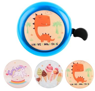 LERKNVOE Campanello Bici per Bambina, Campanello Bicicletta per Adulto Ragazza Ragazzo, Mini Trombetta per MTB,Bicicletta da Corsa,Scooter,Triciciclo,Bici Bambini (blu)