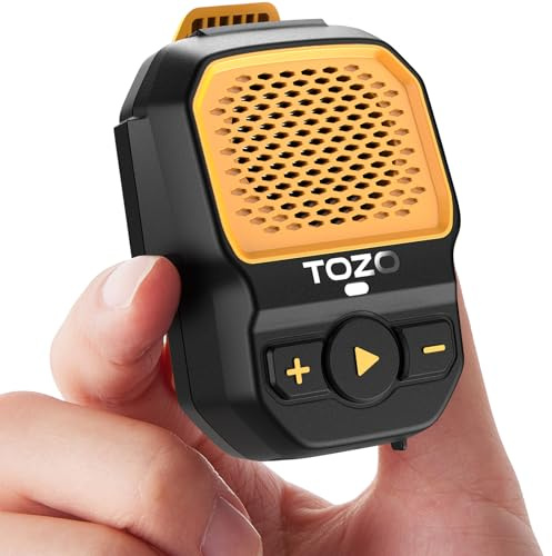 TOZO PM1 AI Smart Speaker with ChatGPT, AI Assistants Wearable Speaker for Hands-Free, 20 Hour Playtime Clip-On Wireless Portable Bluetooth Speaker Built-in Mic, Mini Gifts for Working, Sports