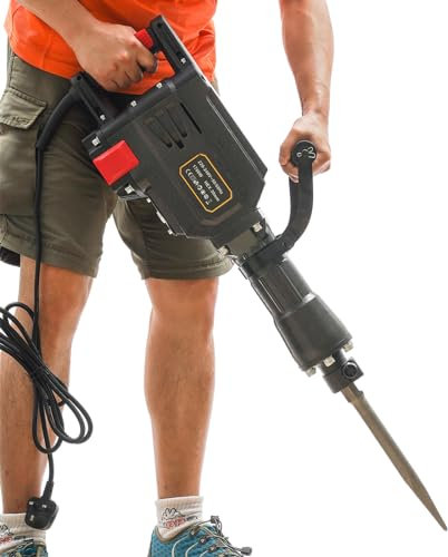Electric Jack Hammer 1700W Portable Handheld Excavator Machine for Garden Tree Digger and Rock Drilling