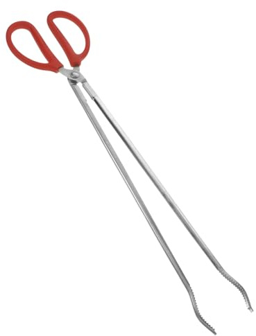 Beavorty 1pezzi Pinza in Acciaio Resistente Per Barbecue e Pesca Pinza Multiuso Antiscivolo Per Granchi Anguille e Raccolta Rifiuti Robusta e Resistente Alla Ruggine Per Campeggio e Outdoor