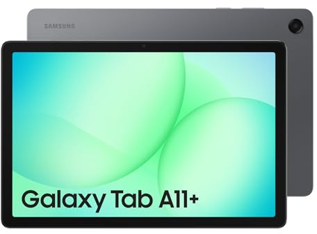 Samsung Galaxy Tab A11+, Android Tablet, AI Features, Sleek and Modern Design, 11 Inch 90Hz Display, 128GB Storage, 6GB Memory, With Dolby Quad Speakers, Grey, 3 Year Extended Warranty (UK Version)