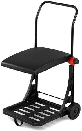 HOMASIS Carrello Portasacco da Giardino, Altezza Regolabile per Sacchi di Varie Dimensioni, Supporto Raccogli Foglie e Rifiuti con Ruote e Coperchio, Carriola per Immondizia in Acciaio, Nero | Altezza Regolabile, Supporto Raccogli Foglie e Rifiuti, Con Ruote e Coperchio, In Acciaio
