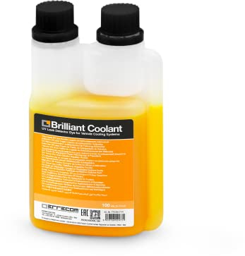 ERRECOM Brilliant Coolant – 100 ml, Car Radiator Coolant Cooling System UV Leak Detector Dye