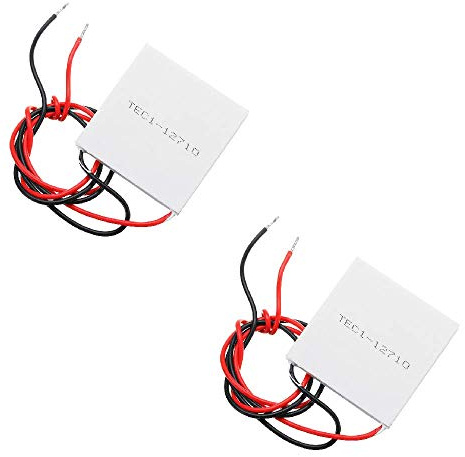 DollaTek 2 st TEC1-12710 40 x 40 mm termoelektrisk kylare peltier kylplatta