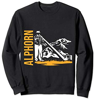 Alphorn Naturhorn Schweiz Sweatshirt