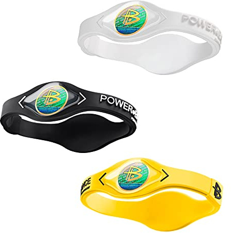 Power Balance Original äkta prestanda-armband, silikongummi armband armband sportarmband armband för män kvinnor, power 3-pack armband, säker vattentät lätt hållbar, storlek M+L (M 19,0 cm M/L 20,5 cm), Silikon
