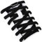 Olukssck 2 Pares Cordones Elásticos Sin Nudo con Hebilla Metal | Cordones de Zapatos de Deporte | Cordones Elásticos Zapatos para Adultos Niños, Negro