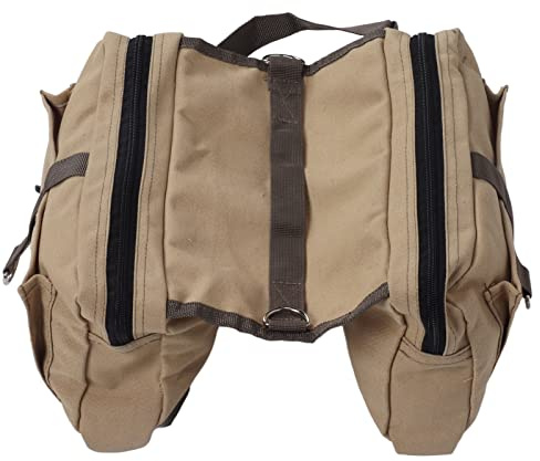 Bxyzan Hundesattelrucksack den Hund Zum Tragen Hunderucksackgeschirr Leichte Hunde-Camping-Satteltasche mit Taschen Outdoor-Wanderreisen