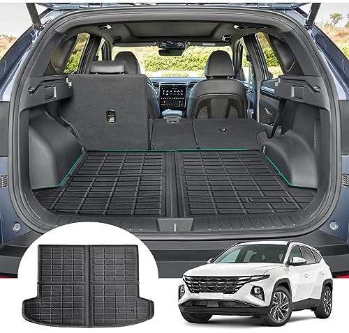 GAFAT Compatibile con Hyundai Tucson NX4 IV 2021-2026 2027 Tappetino per Bagagliaio, Facile da Piegare, Accessori Facelift Tucson Hybrid/N-Line Tappetini TPE Tutte le Stagioni, Scan Originale 3D